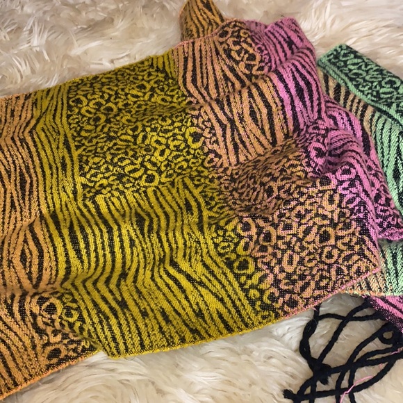Accessories Rainbow Leopard Print Zebra Print Animal Print Fringe